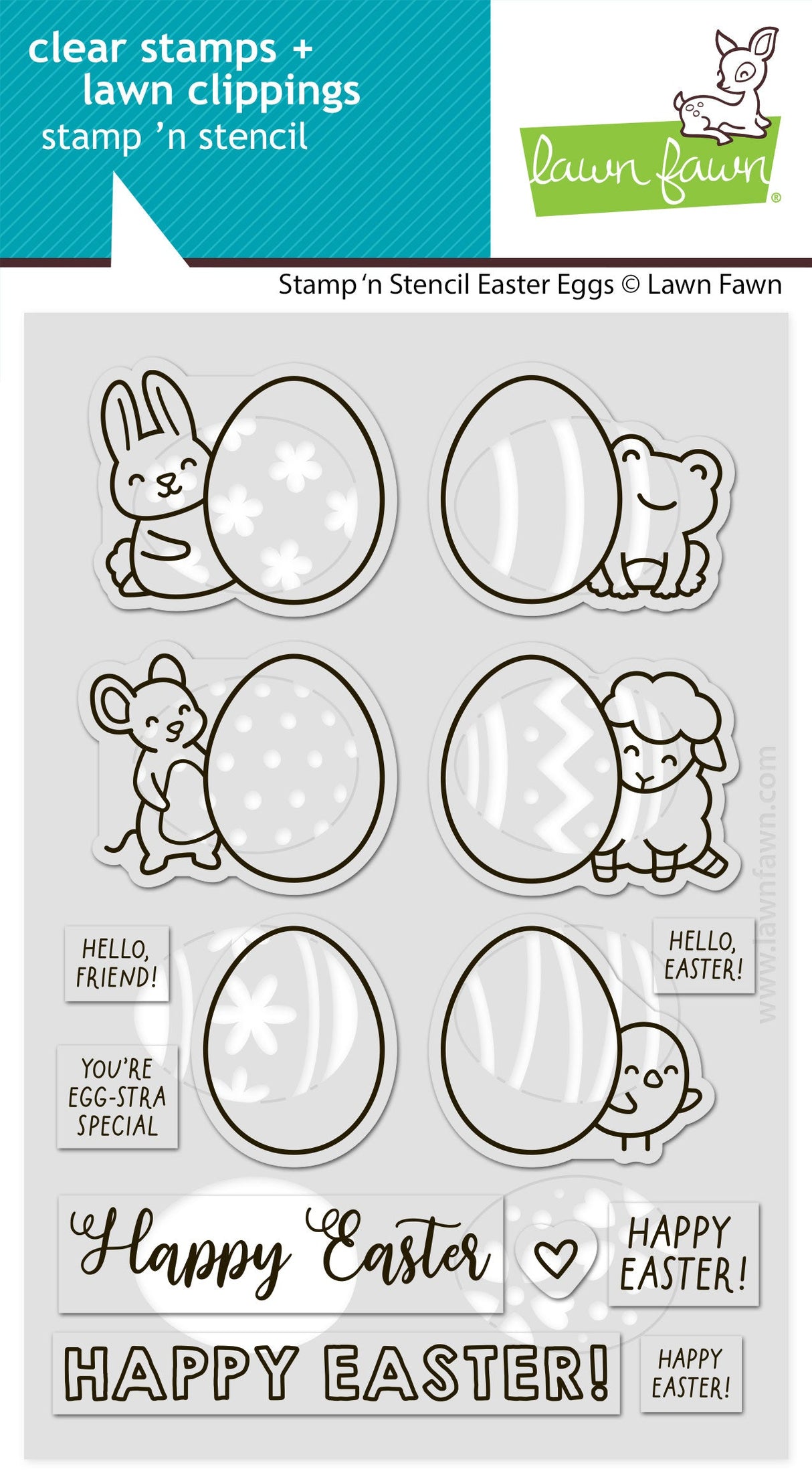 stamp 'n stencil easter eggs