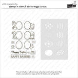 stamp 'n stencil easter eggs