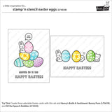 stamp 'n stencil easter eggs