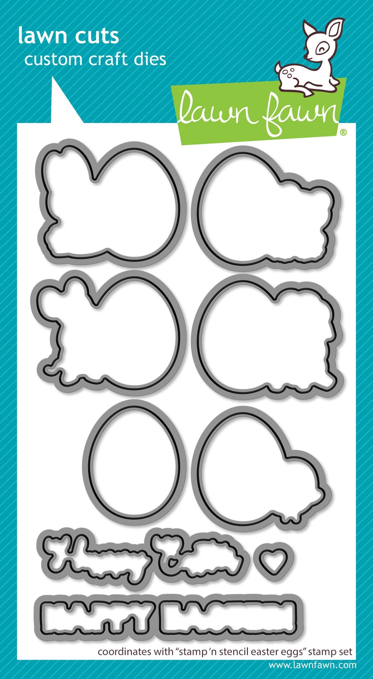 stamp 'n stencil easter eggs lawn cuts