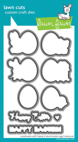 stamp 'n stencil easter eggs lawn cuts