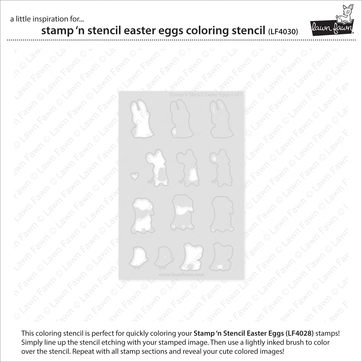 stamp 'n stencil easter eggs coloring stencil