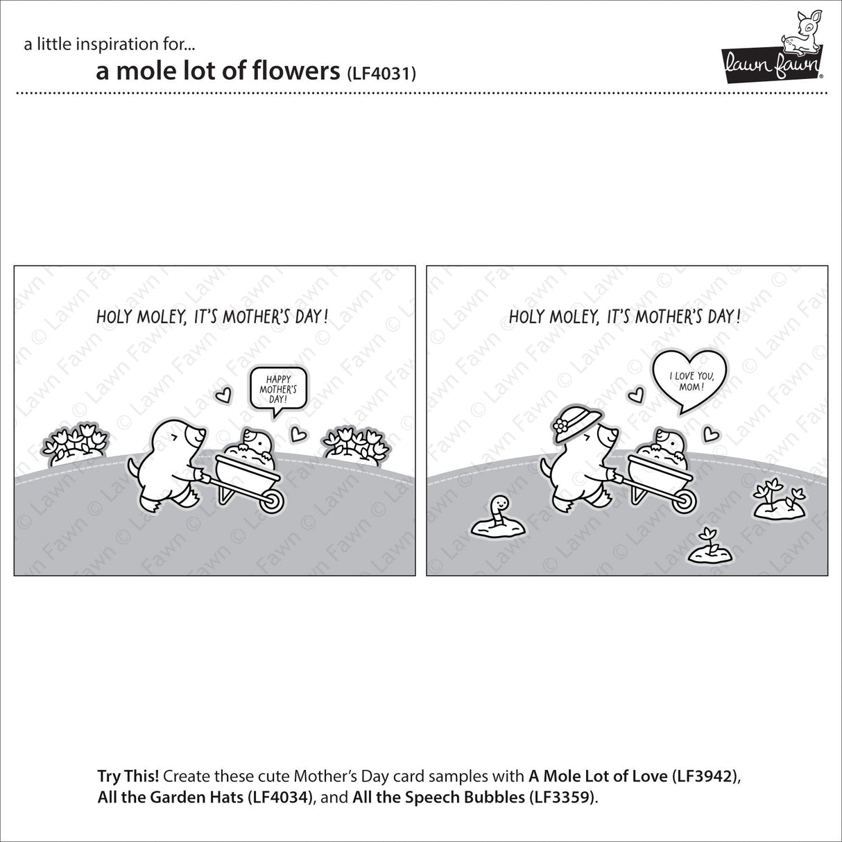 a mole lot of flowers