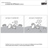 a mole lot of flowers