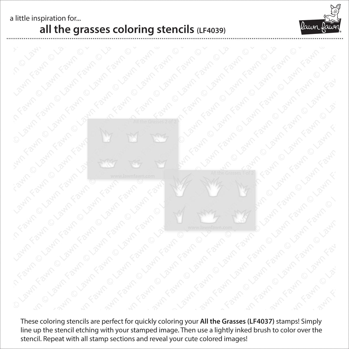 all the grasses coloring stencils