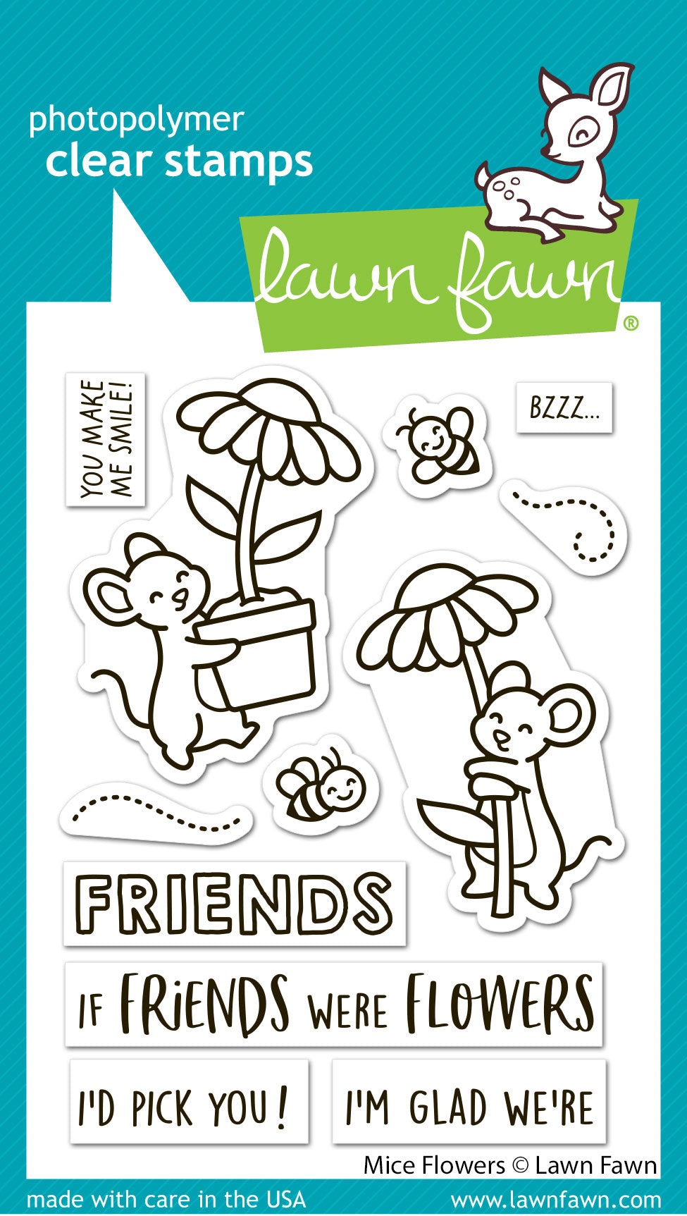 mice flowers – Lawn Fawn
