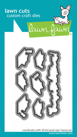 all the grad caps lawn cuts