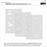 highland cows! coloring stencils