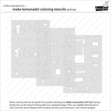 make lemonade! coloring stencils
