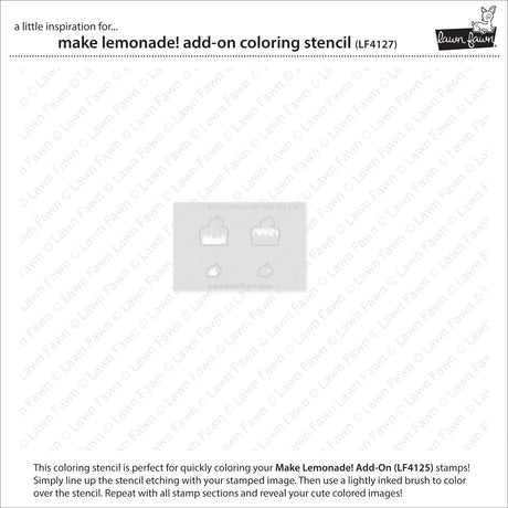make lemonade! add-on coloring stencil