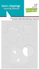fortune teller tabby coloring stencils
