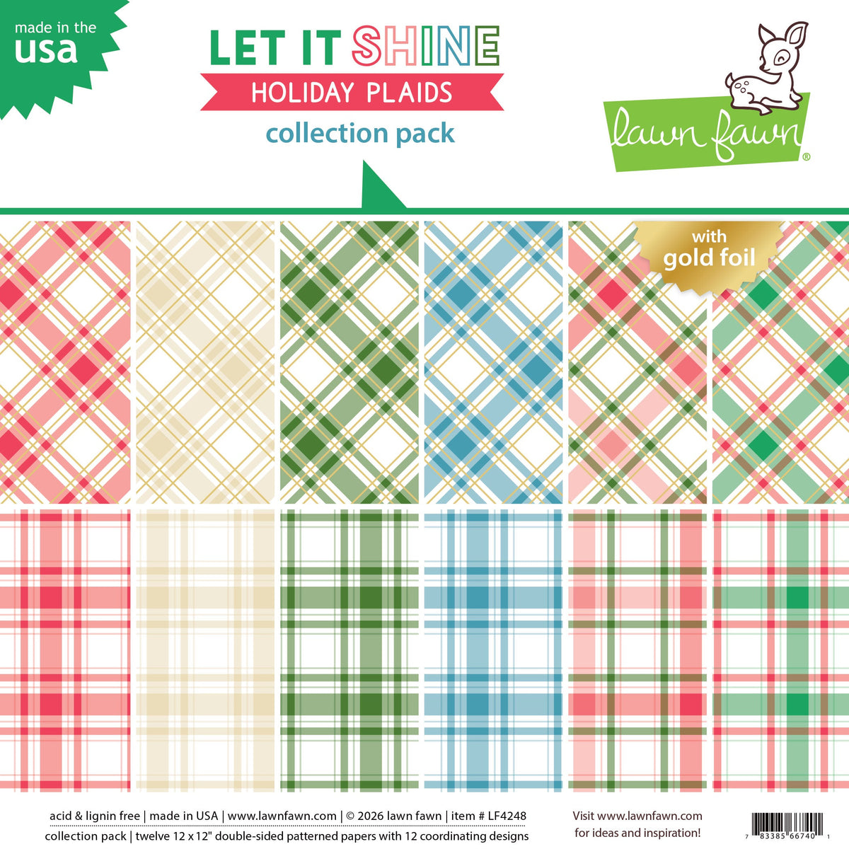 let it shine holiday plaids collection pack