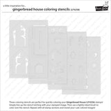 gingerbread house coloring stencils