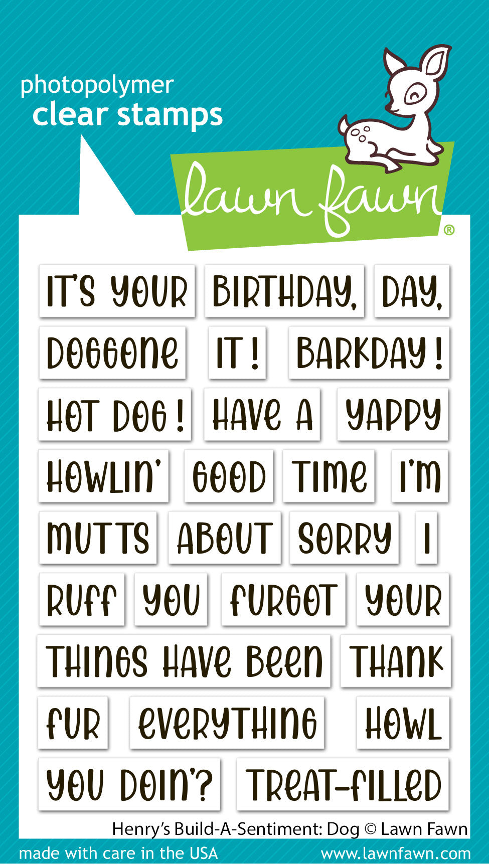henry's build-a-sentiment: dog