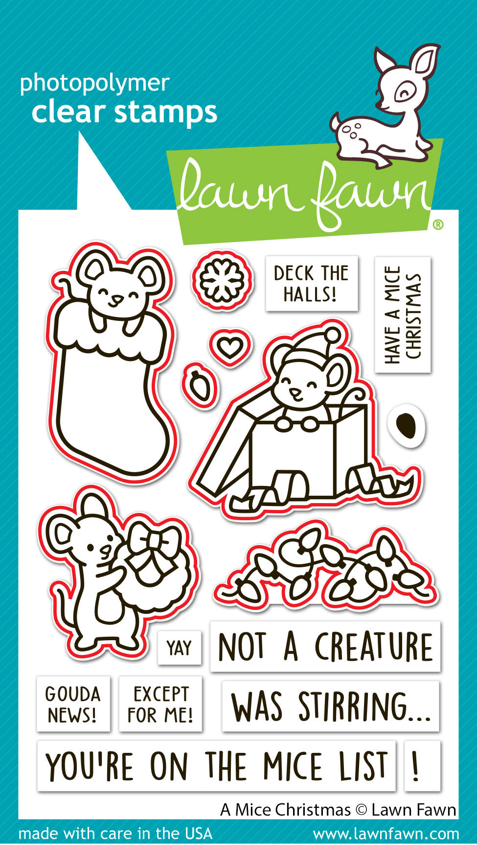 a mice christmas lawn cuts