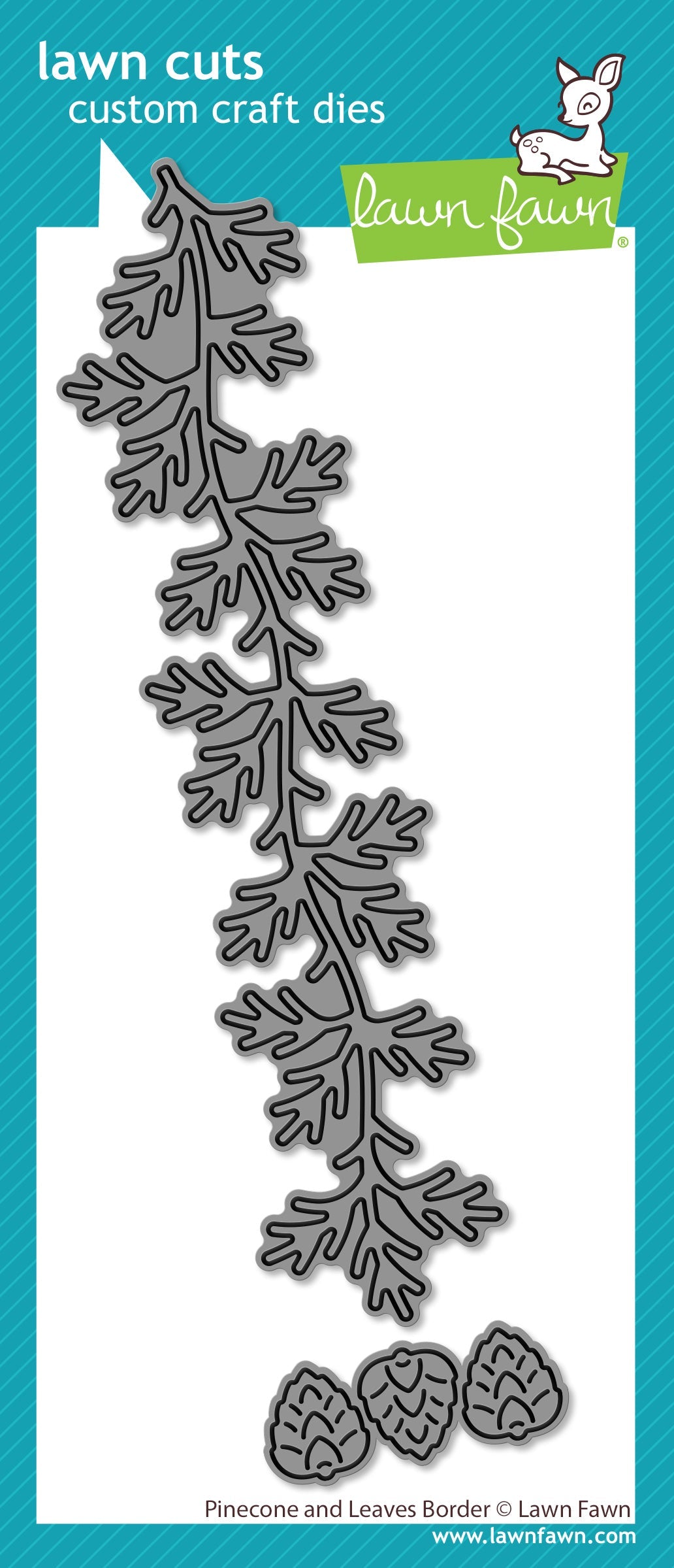 pinecone and leaves border