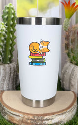 book stack vinyl sticker