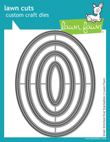 small stitched oval stackables