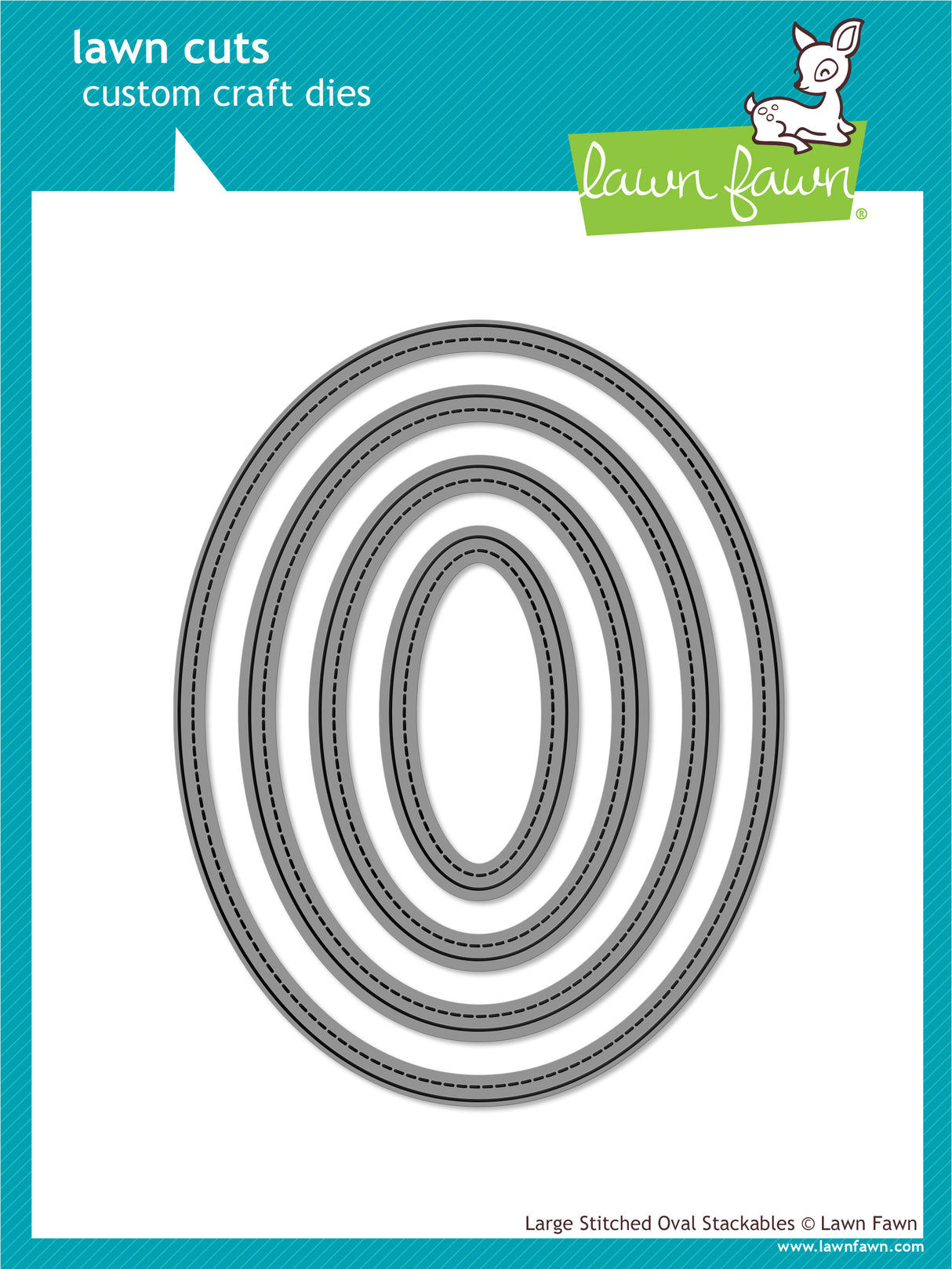 large stitched oval stackables