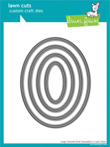 large stitched oval stackables