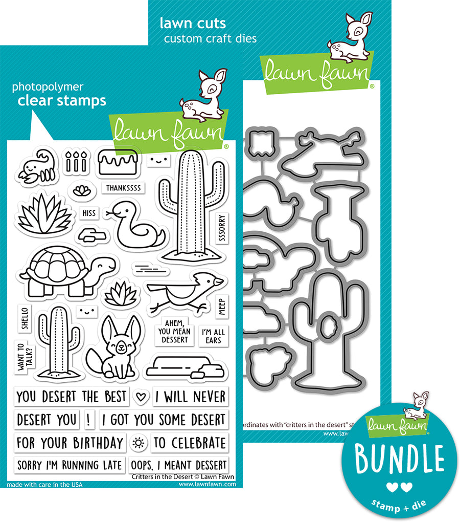 critters in the desert (stamp+die bundle) – Lawn Fawn