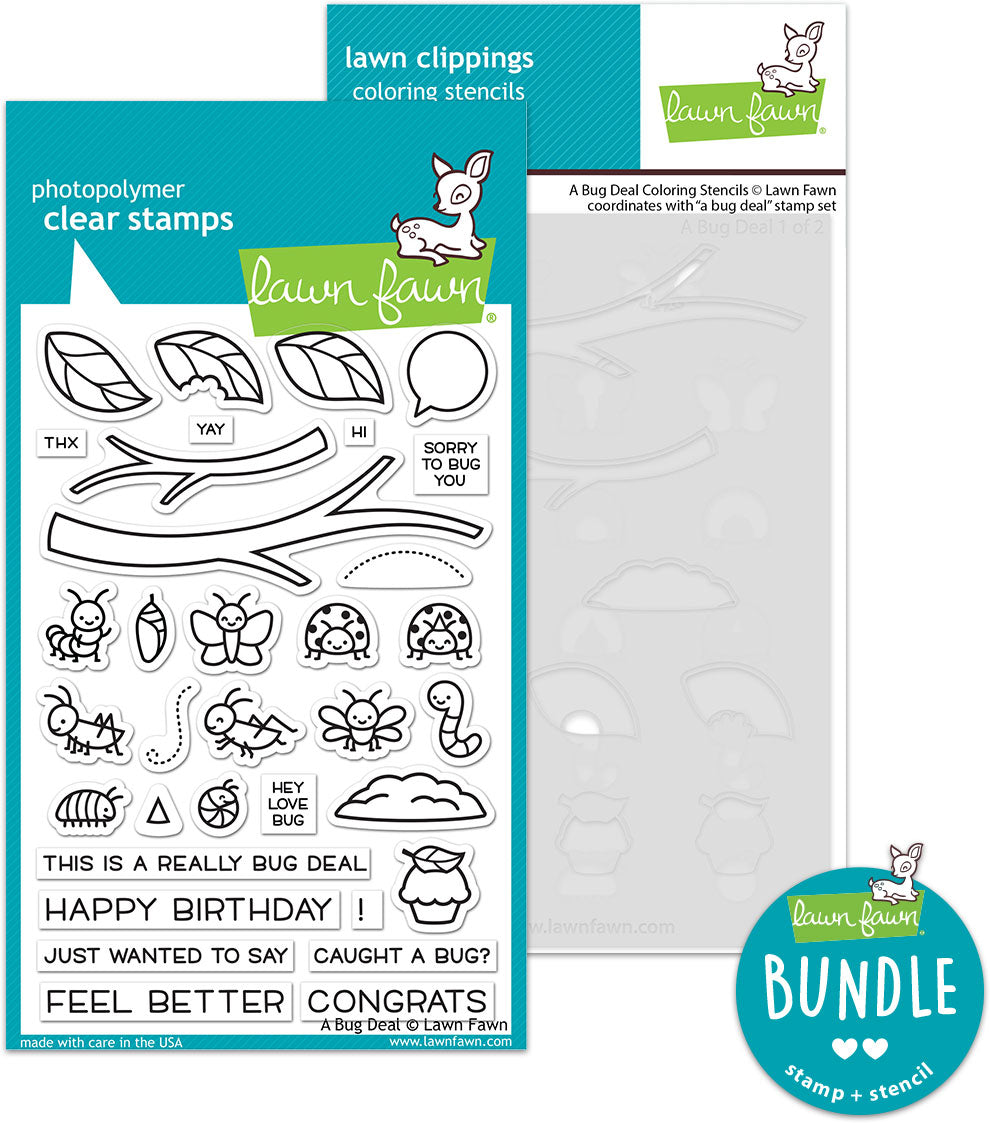 a bug deal (stamp+coloring stencil bundle)