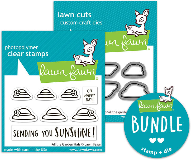 all the garden hats (stamp+die bundle)