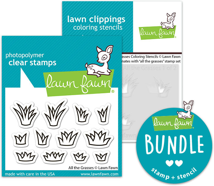 all the grasses (stamp+coloring stencil bundle)
