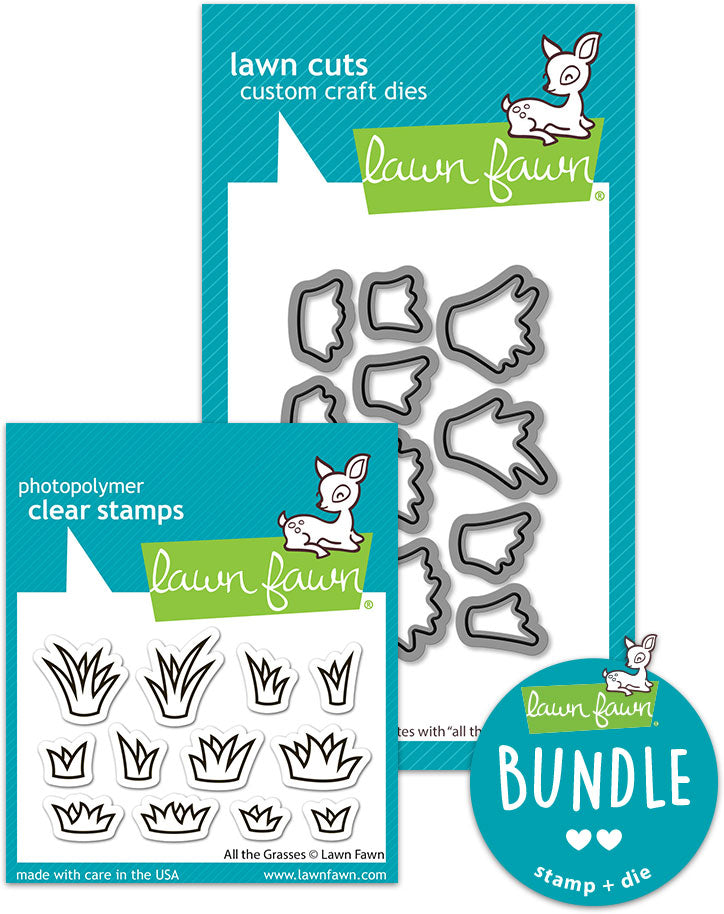 all the grasses (stamp+die bundle)