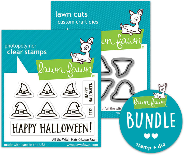all the witch hats (stamp+die bundle)
