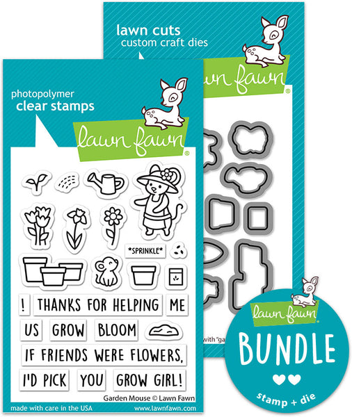 garden mouse(stamp+die bundle) – Lawn Fawn