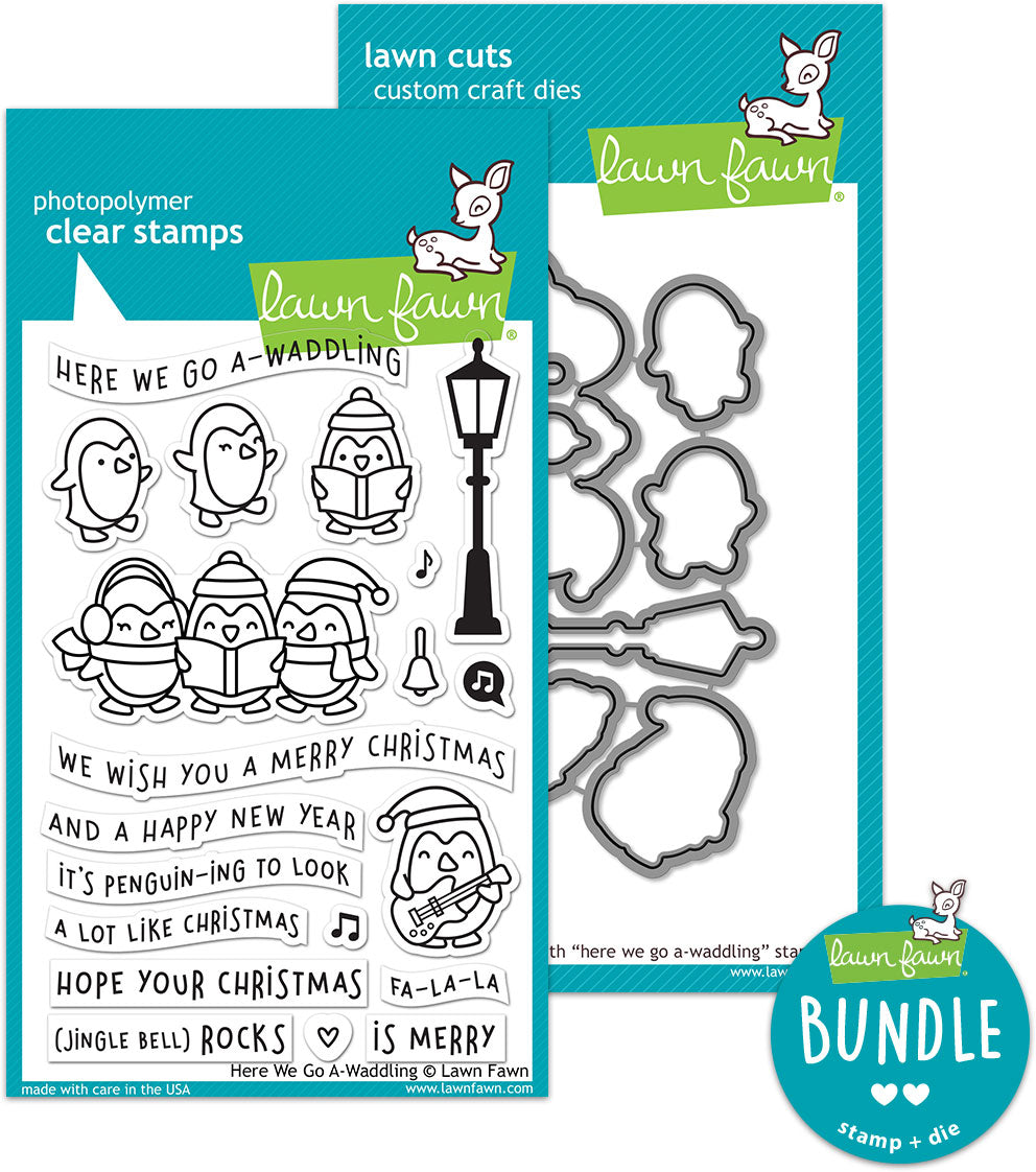 here we go a-waddling (stamp+die bundle)