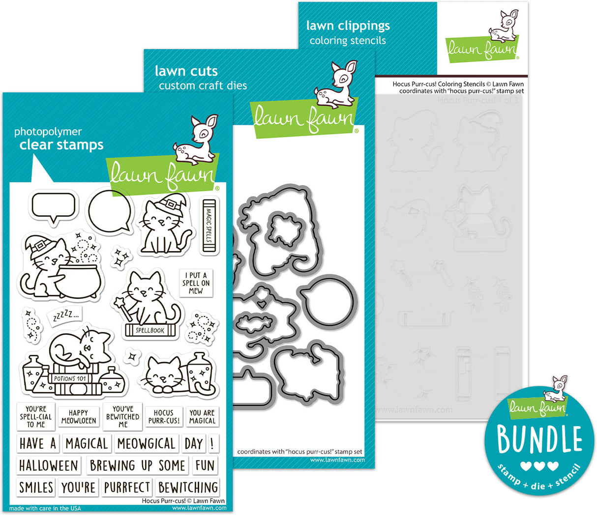 hocus purr-cus! (stamp+die+coloring stencil bundle)