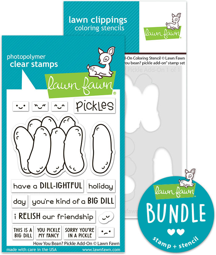 how you bean? pickle add-on (stamp+coloring stencil bundle)