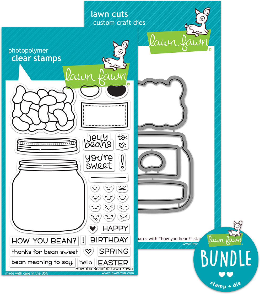 how you bean? (stamp+die bundle)