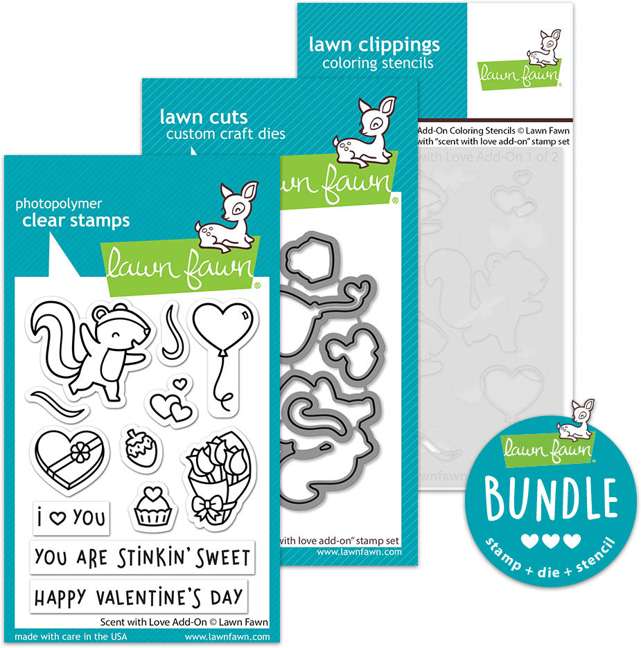 scent with love add-on (stamp+die+coloring stencil bundle)