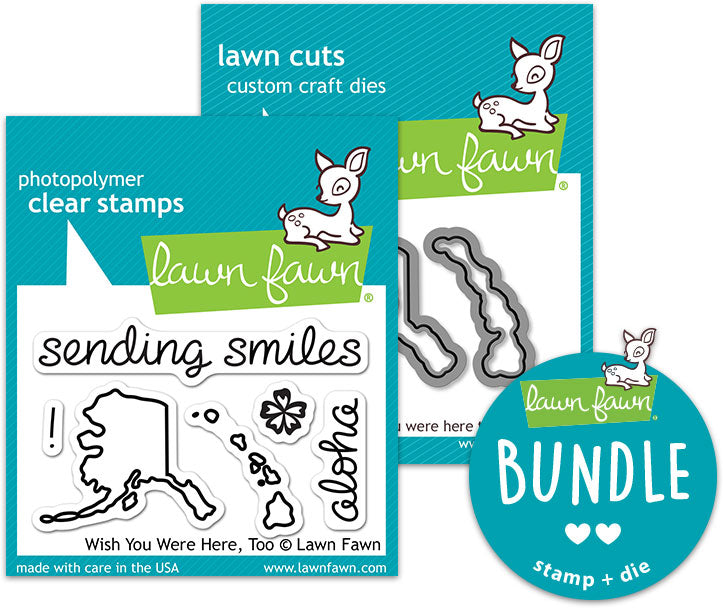 wish you were here, too (stamp+die bundle) – Lawn Fawn