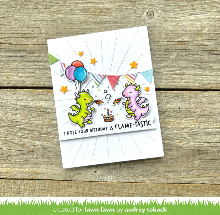 Lawn Fawn Fustelle Acciaio One In A Chameleon Flip-Flop (LF2513) | Per Crafting E Scrapbooking - 2