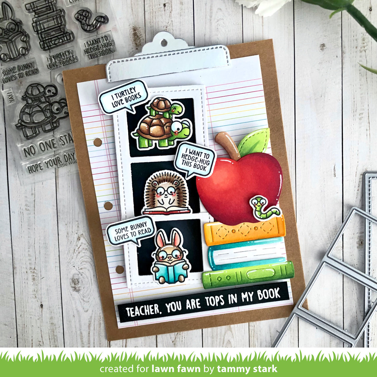 little woodland library friends – Lawn Fawn