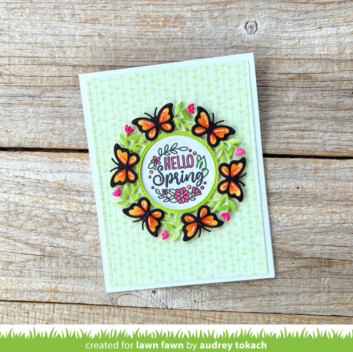 magic iris butterfly wreath add-on