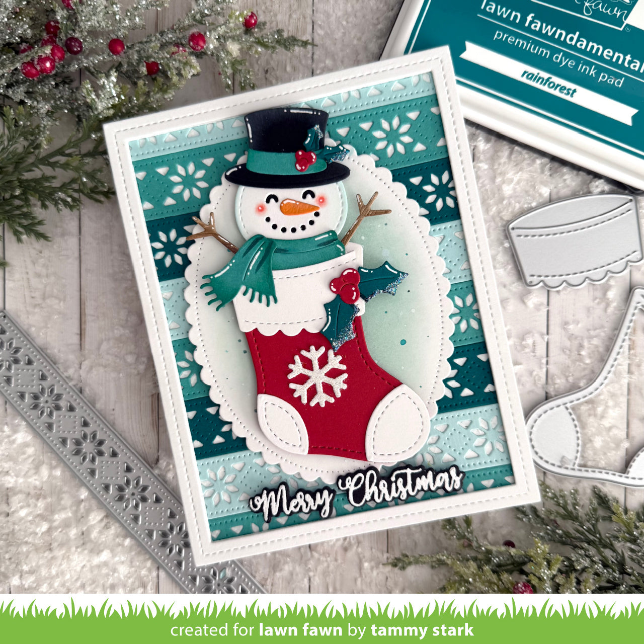 HOLIDAY　SUPER FINE BORDER Nordic Winter Repeatable Border 3 – Embroidery Library