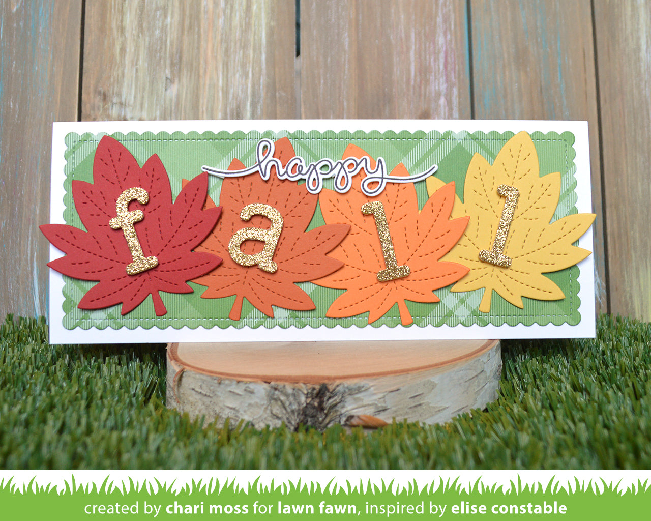 outside in stitched maple leaf