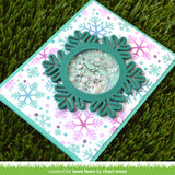 outside in stitched snowflake
