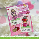 outline hearts stencil