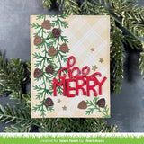 pinecone and leaves border