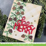 pinecone and leaves border