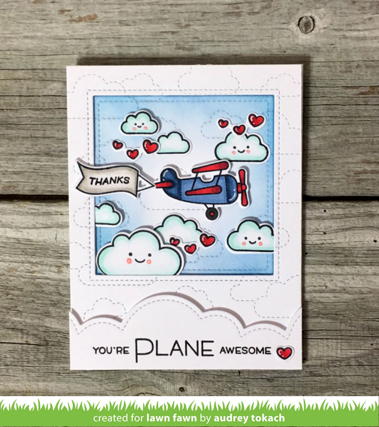 stitched cloud backdrop: landscape