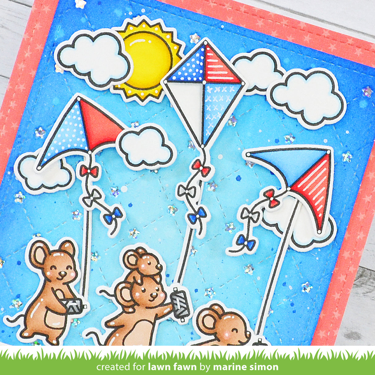 quilted star backdrop