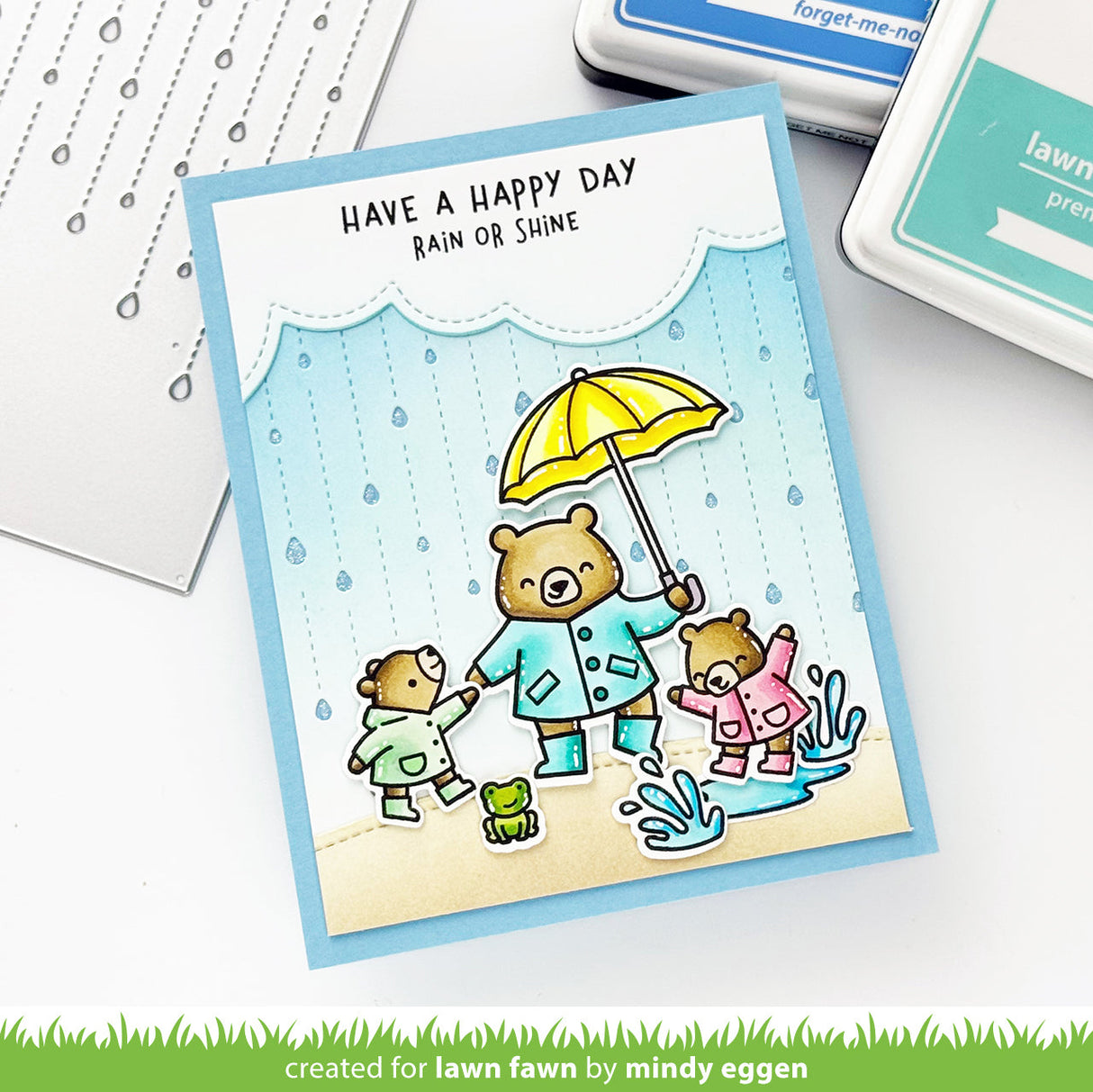 rainy day backdrop: portrait