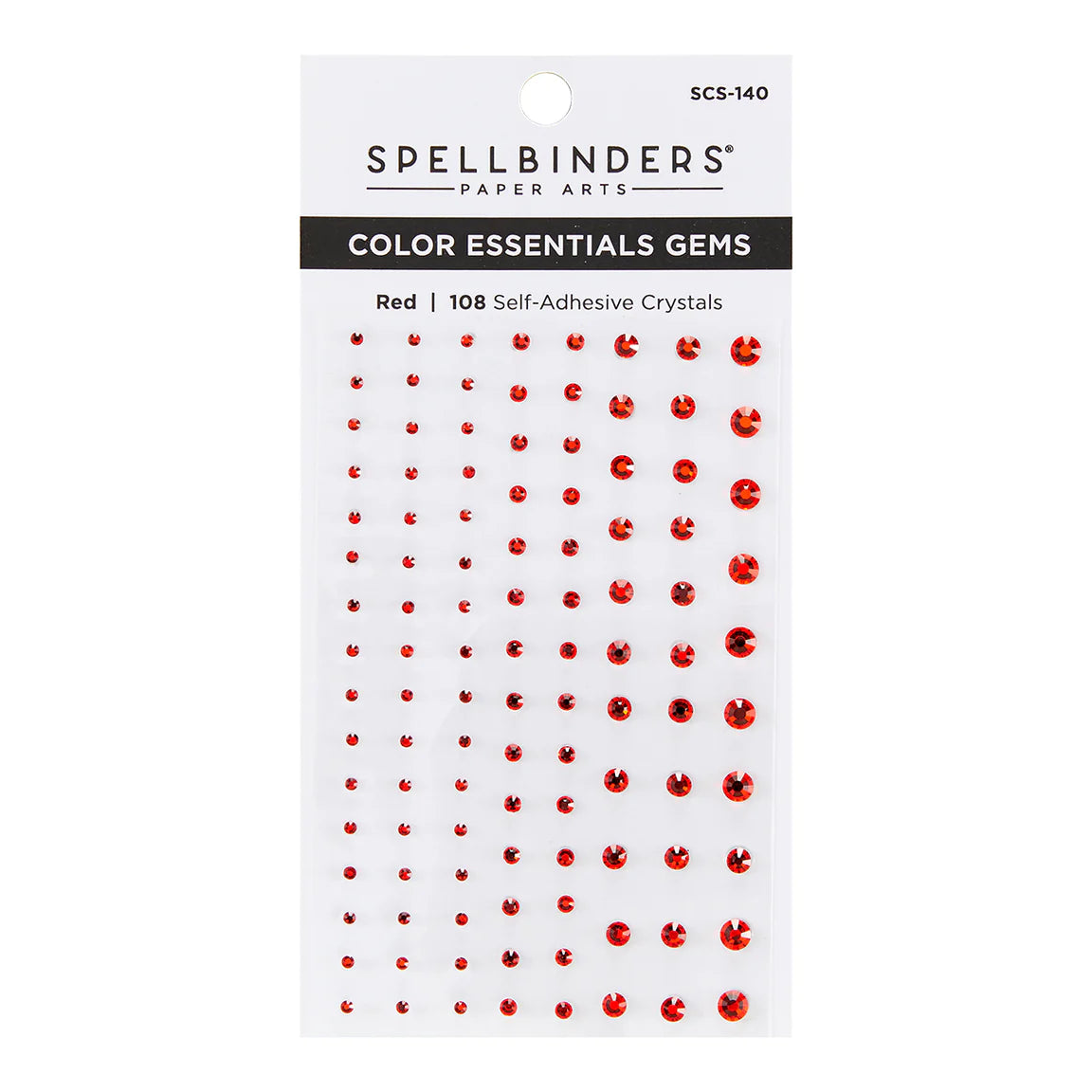 spellbinders red color essential gems
